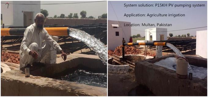 MPPT-Solarenergie-Bewässerungs-Pumpen-Ausrüstung, Brunnen-Pumpen-Systeme des tiefen Wasser-15kW