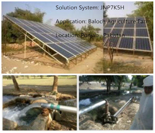 Hybrider Tiefbrunnen-Solarwasser-Pumpen-System JNTECH 22kW mit Wechselstrom-Satz