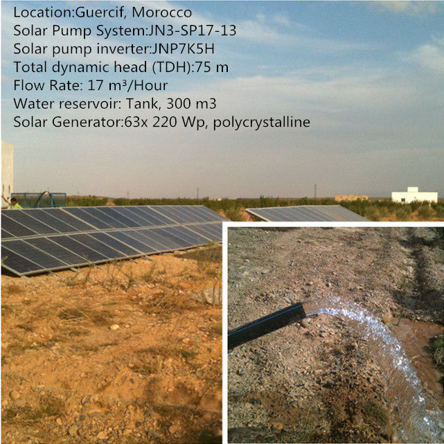 Hohe Leistungsfähigkeits-landwirtschaftliches Solarpumpen-Bewässerungssystem 110kW 3 Jahre Garantie-